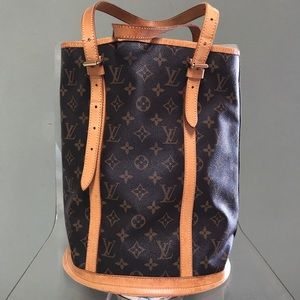 LOUIS VUITTON Authentic GM Monogram Bucket Bag Vtg